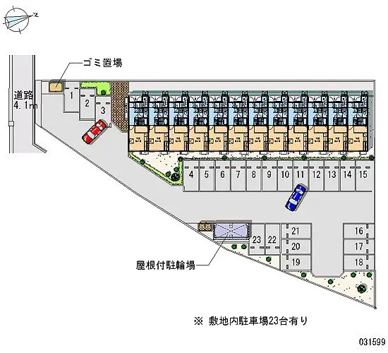 ★手数料０円★郡山市昭和２丁目　月極駐車場（LP）